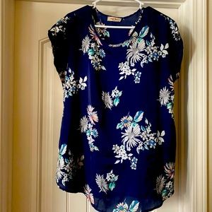 Silk maternity blouse